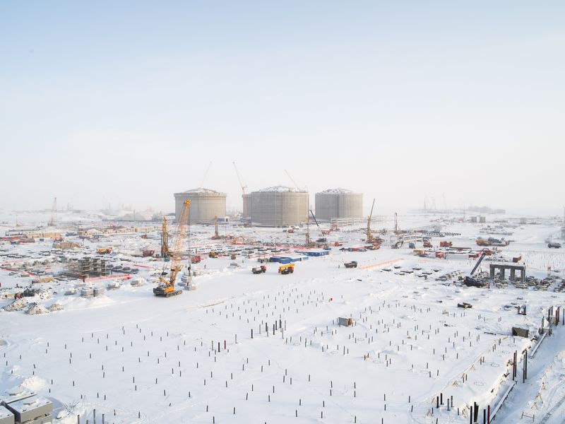 © charles xelot - Gas factory under construction in Sabetta.