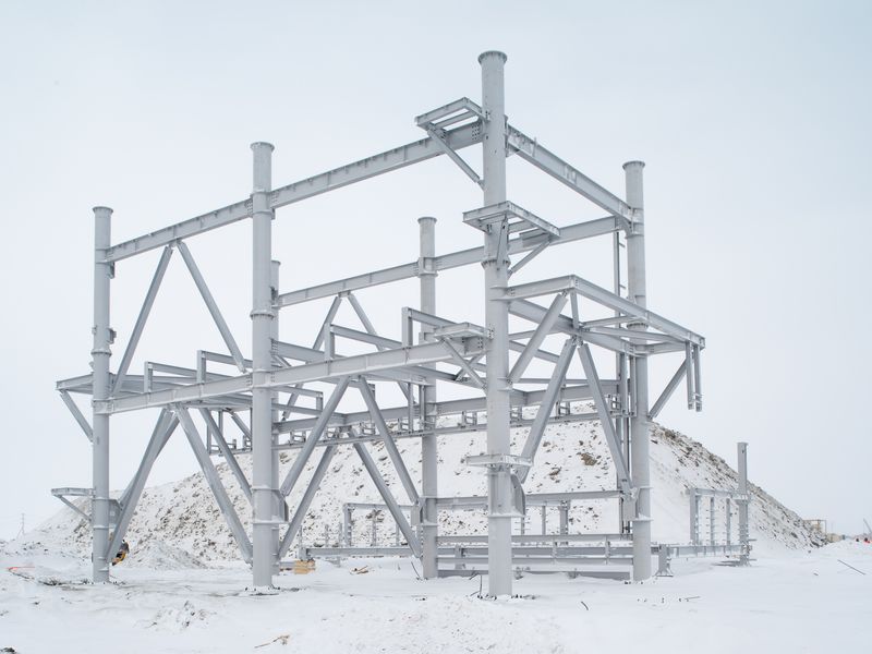 © charles xelot - Module brought by boat from China for the construction of a new factory.