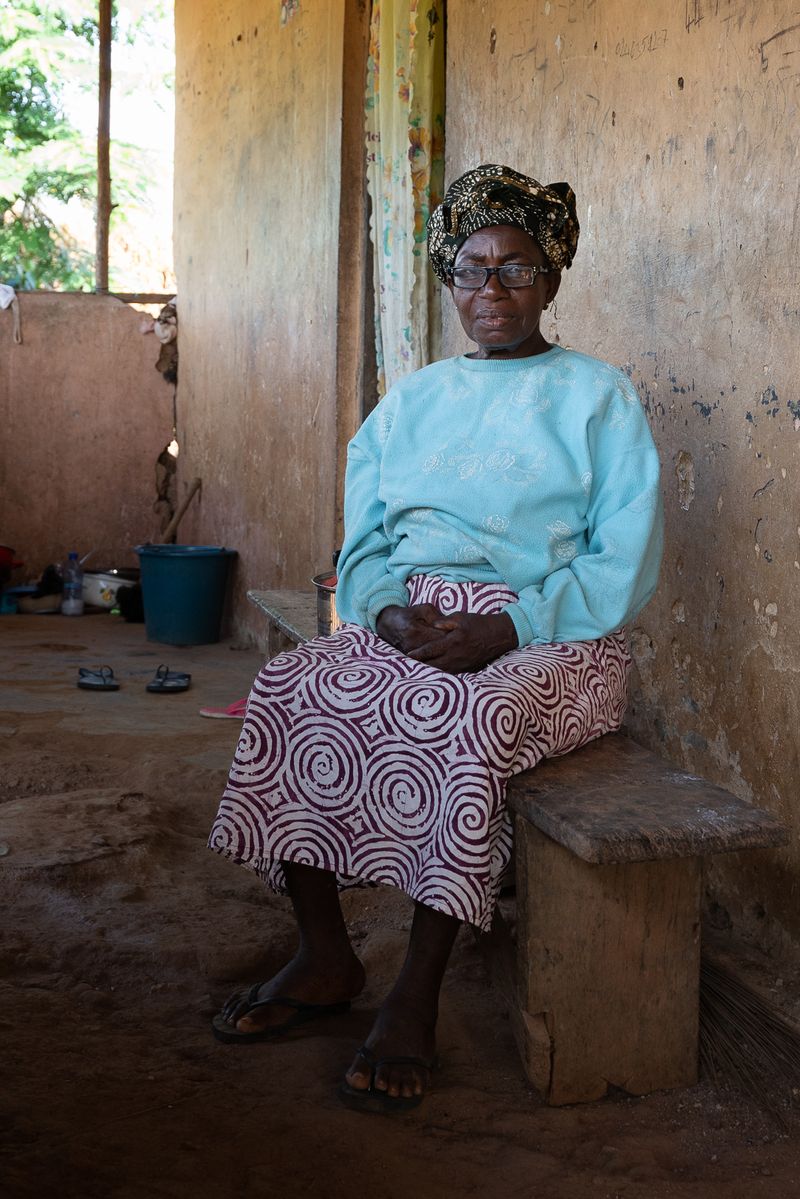 © Carolin Hirschfeld - Ekua - the neighbor of my host. She always called me "My name" because my name is also Ekua - wednesday born.