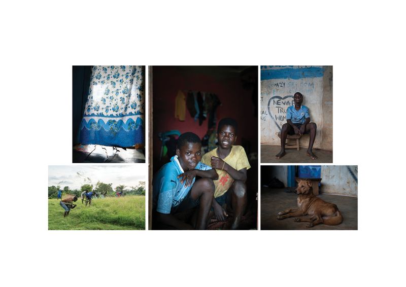 © Carolin Hirschfeld - Kwarme and Jao live with George and help on the cocoa farm during their time off from school.