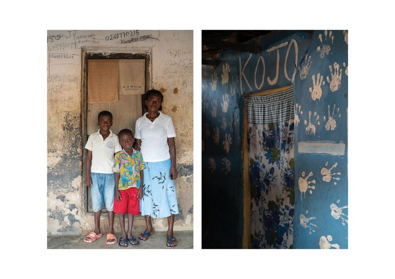 © Carolin Hirschfeld - Efia is a trained seamstress and working on George's farm
