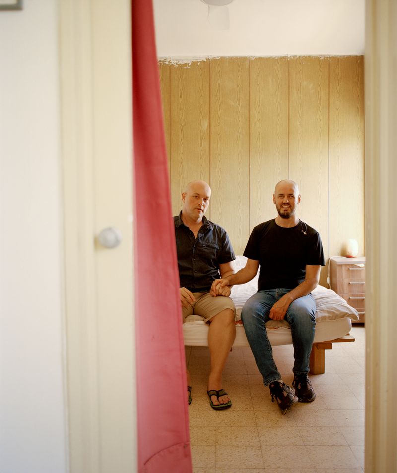 © Dana Golan - Elad and Yaacov in their bedroom.