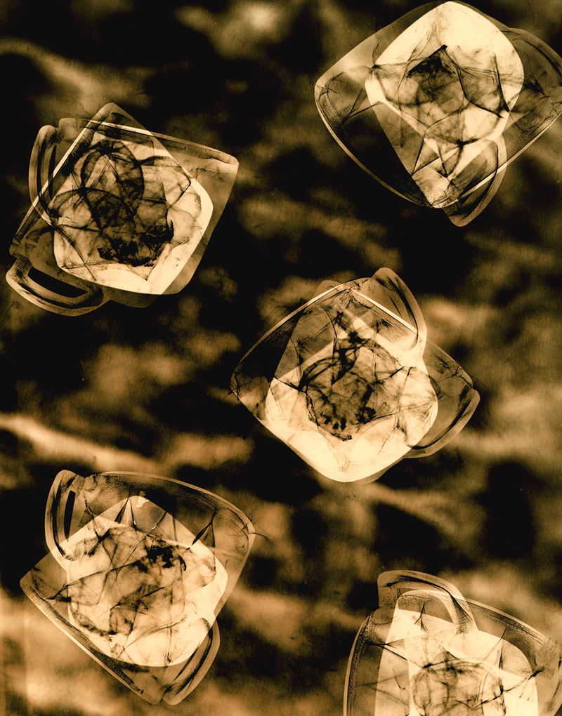 © Jo Stapleton - ©Jo Stapleton, 'spinning pyrex cups in gut tissue' (2022)