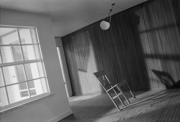 © Robin Crookall - Untitled, (chair tilt), 2026, Gelatin silver print