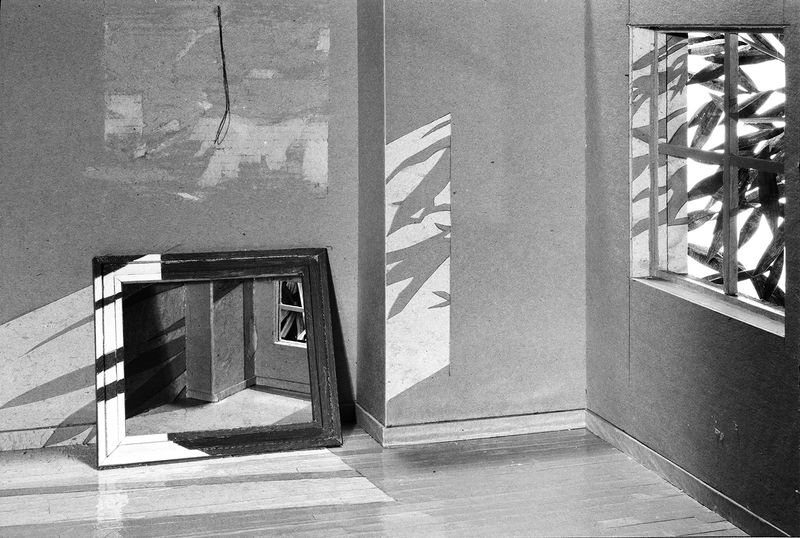 © Robin Crookall - Interior Shadows, Gelatin silver print, 15 x 22 inches. Photograph of constructed cardboard diorama.