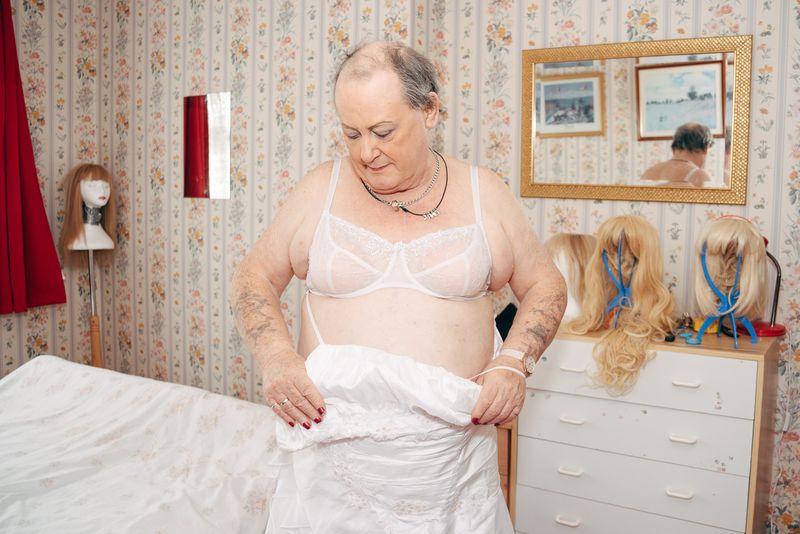 © Emma Wilson - Janet dressing as a bride