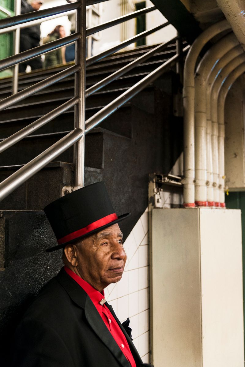 © Jaime Permuth - Christmas Eve, working the 7 train.