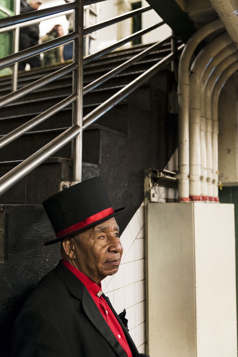 © Jaime Permuth - Christmas Eve, working the 7 train.