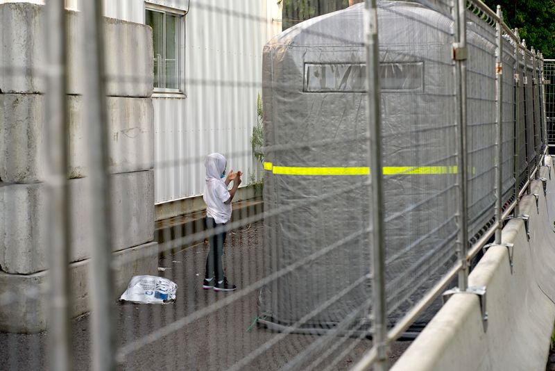 © Ruth Kaplan - Roxham Road border site, Canadian side.