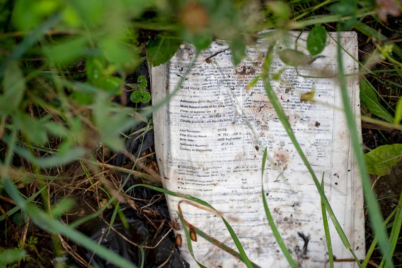 © Ruth Kaplan - Roxham Road border site, U.S.side.