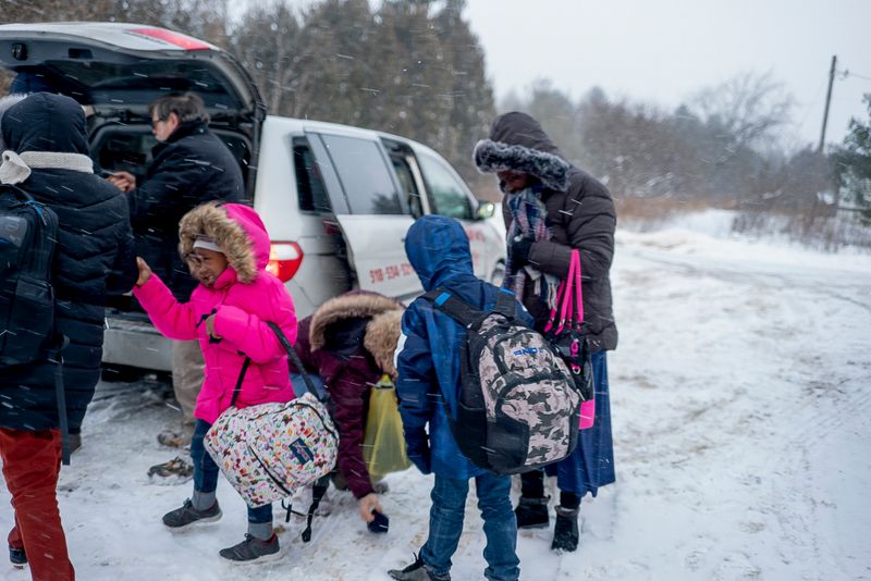 © Ruth Kaplan - Image from the The Theater of Roxham Road photography project