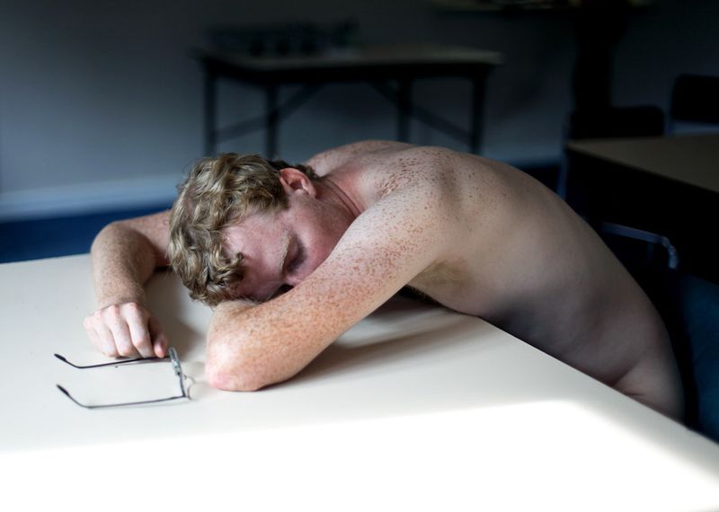 © Laura Pannack - Allan sleeps at Colchester sun club from the series YBN