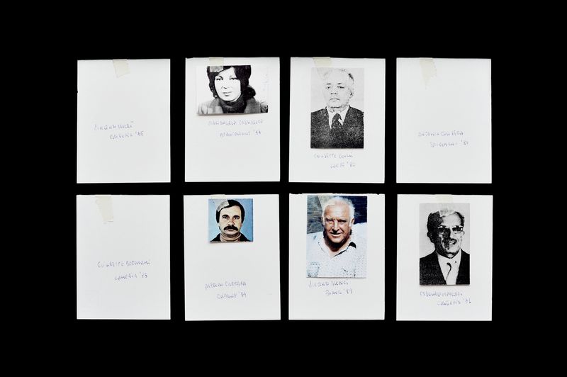 © Domenico Fabio Itri - Notes from my research. These are the eight people who were kidnapped and never found.