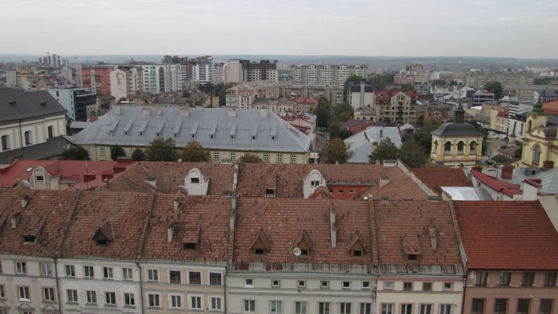 © Andrei  Kolyaskin - View  on  the  ukrainian  Ivano - Frankivsk  City  from  observation  desk  of  City  Hall .