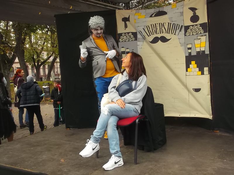 © Andrei  Kolyaskin - Living  scuptures  on  the  Independence  Day  in  Ivano - Frankivsk  City , Ukraine .