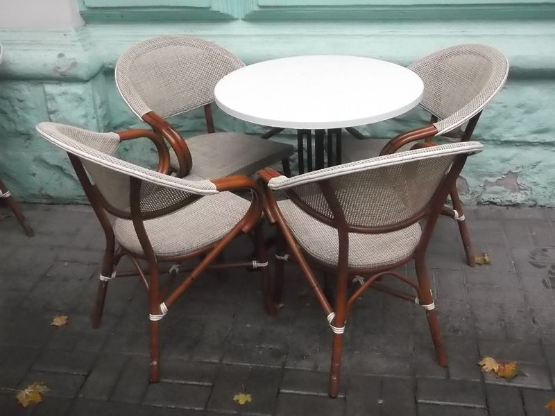 © Andrei  Kolyaskin - On  the  one  of  cafe  of  Ivano - Frankivsk  City , Ukraine .