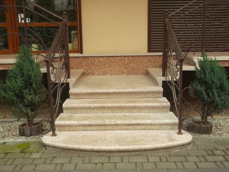 © Andrei  Kolyaskin - Steps  of  modern  construction  in  Ivano - Frankivsk  City , Ukraine .