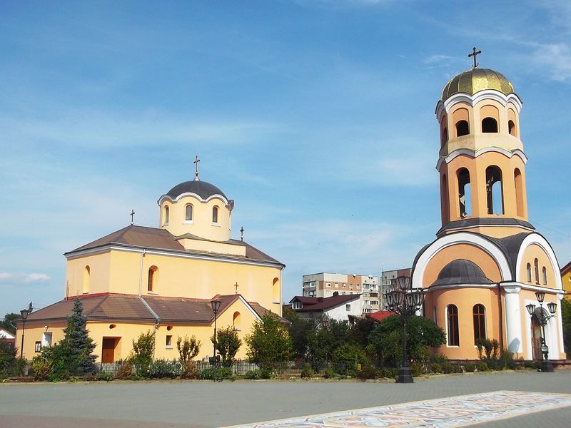 © Andrei  Kolyaskin - Greek - catholic  Christmas  Temple  from  19th  century  in  town  Galych  of  Ivano - Frankivsk  region , Ukraine .