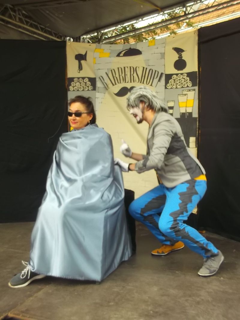 © Andrei  Kolyaskin - Living  sculptures  show  on  the  central  part  of  Ivano - Frankivsk  City , Ukraine .