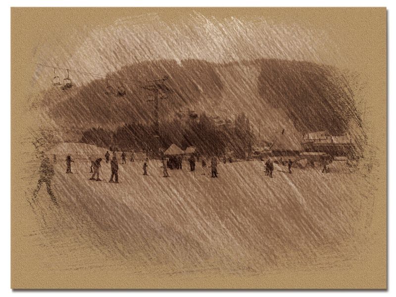 © Andrei  Kolyaskin - Image from the Bukovel  in  trois  coleur  drawing  2 photography project