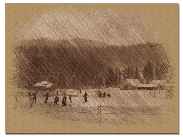 © Andrei  Kolyaskin - Image from the Bukovel  in  trois  coleur  drawing  2 photography project