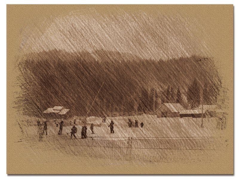 © Andrei  Kolyaskin - Image from the Bukovel  in  trois  coleur  drawing  2 photography project