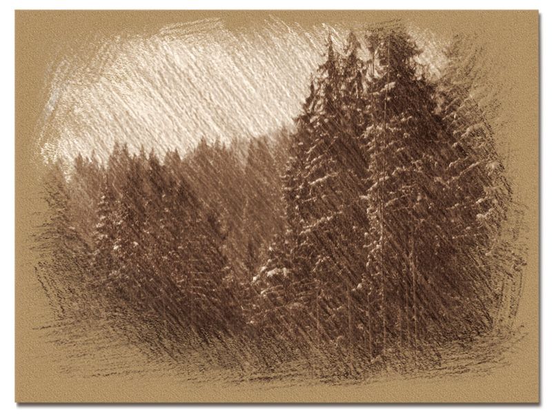 © Andrei  Kolyaskin - Image from the Bukovel  in  trois  coleur  drawing  2 photography project