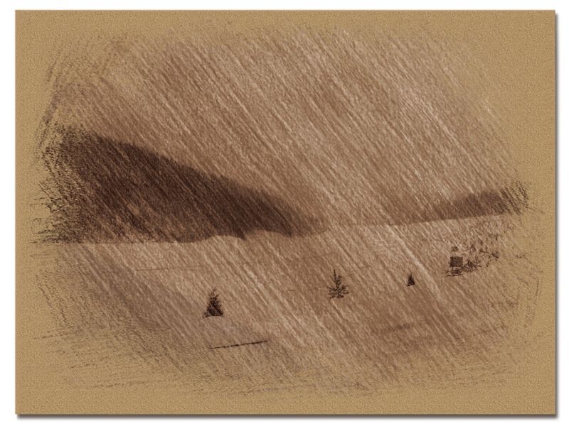 © Andrei  Kolyaskin - Image from the Bukovel  in  trois  coleur  drawing  2 photography project