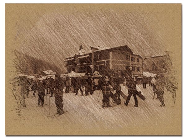 © Andrei  Kolyaskin - Image from the Bukovel  in  trois  coleur  drawing  2 photography project