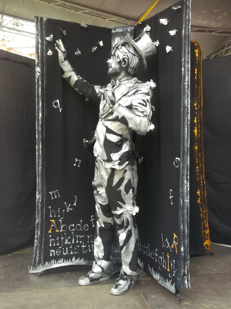 © Andrei  Kolyaskin - Living  sculptures  show  on  the  central  part  of  Ivano - Frankivsk  City , Ukraine .