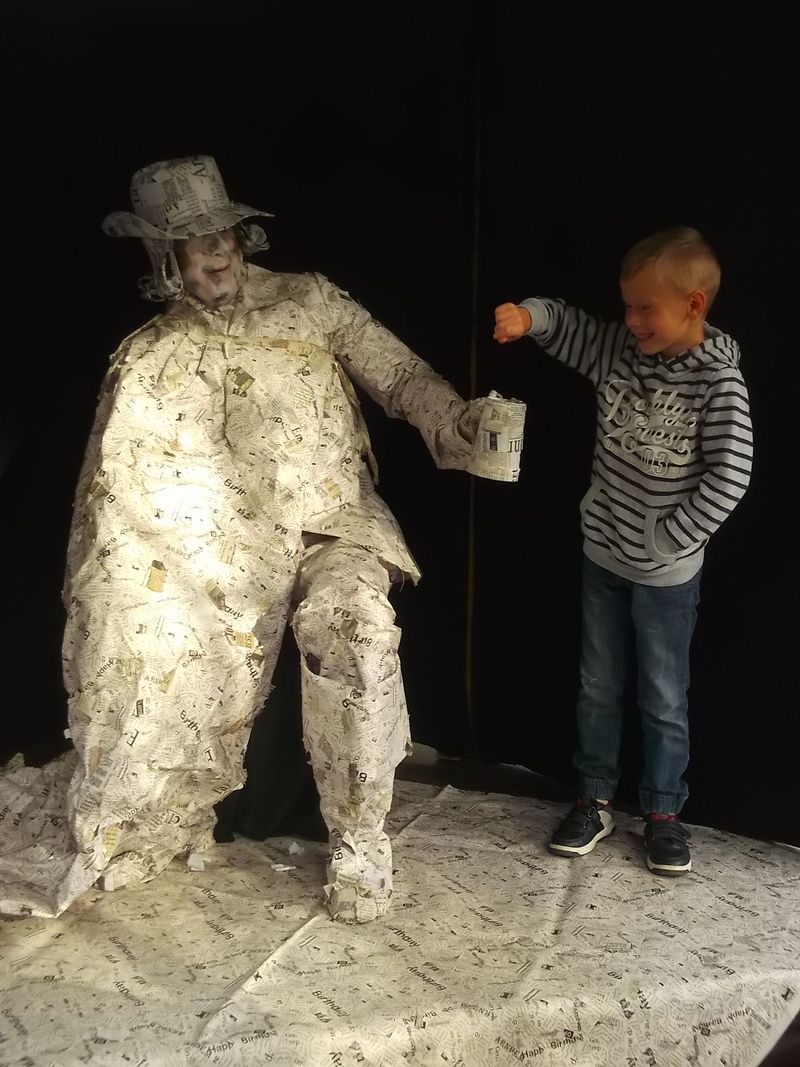 © Andrei  Kolyaskin - Living  sculptures  show  on  the  central  part  of  Ivano - Frankivsk  City , Ukraine .