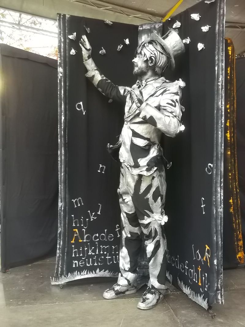 © Andrei  Kolyaskin - Living  sculptures  show  on  the  central  part  of  Ivano - Frankivsk  City , Ukraine .