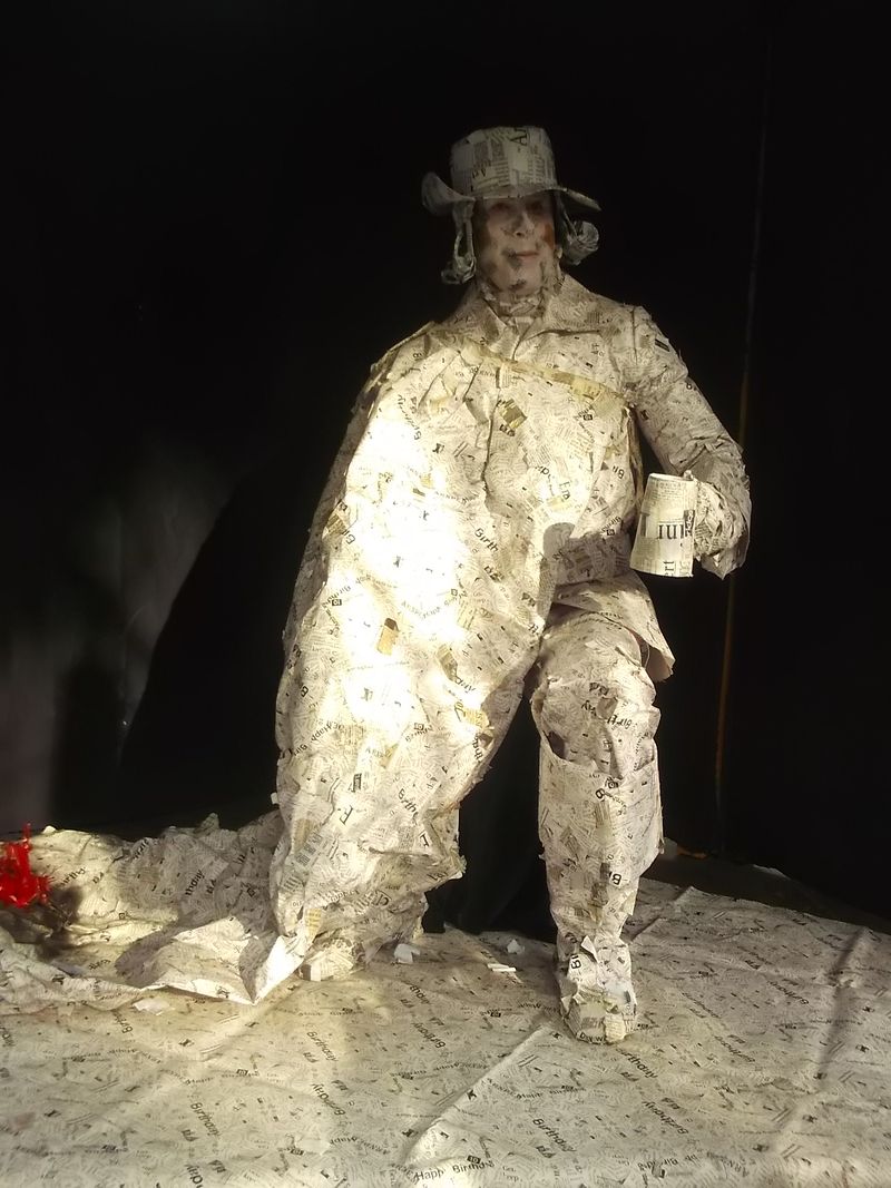 © Andrei  Kolyaskin - Living  sculptures  show  on  the  central  part  of  Ivano - Frankivsk  City , Ukraine .