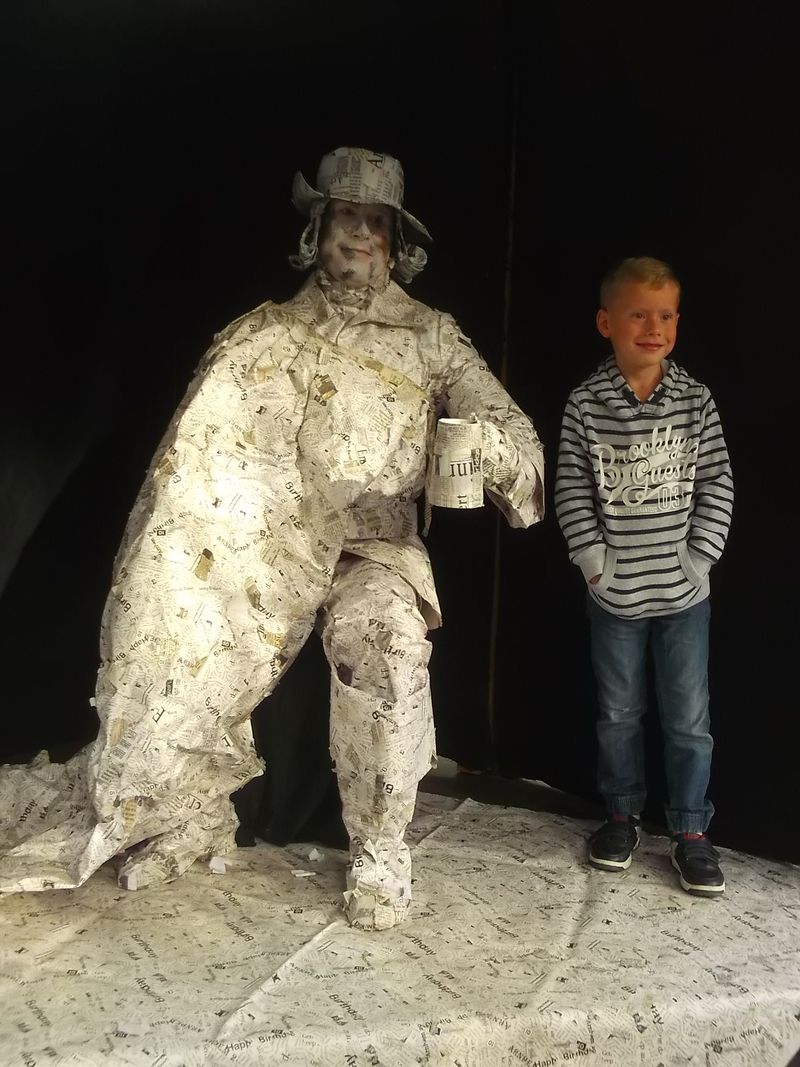 © Andrei  Kolyaskin - Living  sculptures  show  on  the  central  part  of  Ivano - Frankivsk  City , Ukraine .