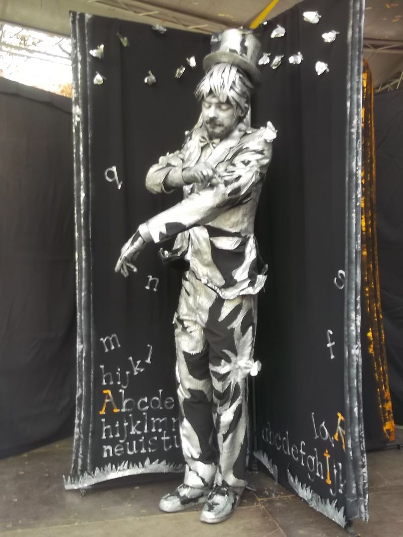 © Andrei  Kolyaskin - Living  sculptures  show  on  the  central  part  of  Ivano - Frankivsk  City , Ukraine .