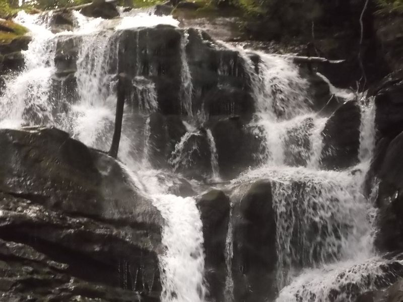 © Andrei  Kolyaskin - Waterfalls  Shypit  in  village    Pylypets  of  Mezhygirya  area  Zacarpatian  region , Ukraine .
