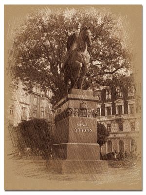 Lviv  City  in  trois  coleur  drawing  38