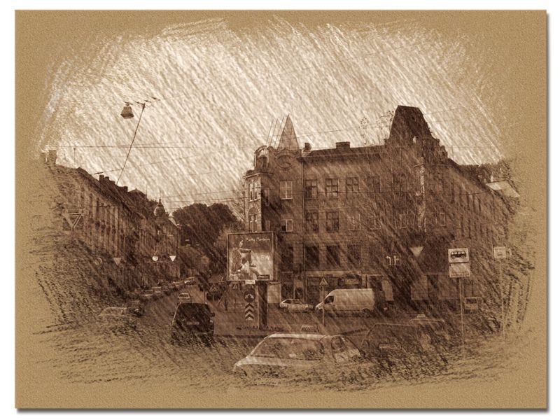 © Andrei  Kolyaskin - On  the  central  part  of  Lviv  City , Ukraine .