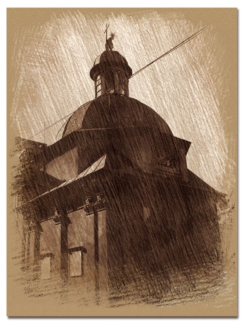 © Andrei  Kolyaskin - Merchants  Boims  Chapel  from  15th  century  in  Lviv  City , Ukraine .