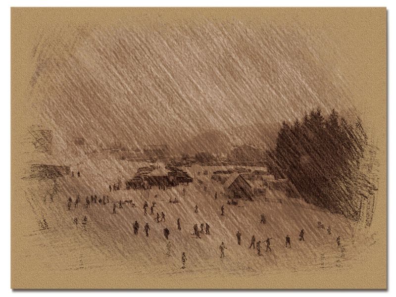 © Andrei  Kolyaskin - Image from the Bukovel  in  trois coleur  drawing  4 photography project