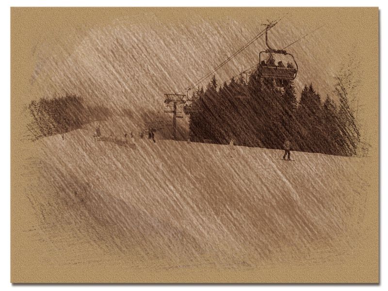 © Andrei  Kolyaskin - Image from the Bukovel  in  trois coleur  drawing  4 photography project