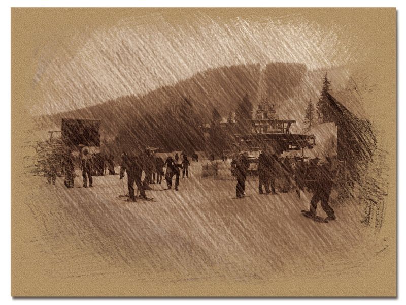 © Andrei  Kolyaskin - Image from the Bukovel  in  trois coleur  drawing  4 photography project