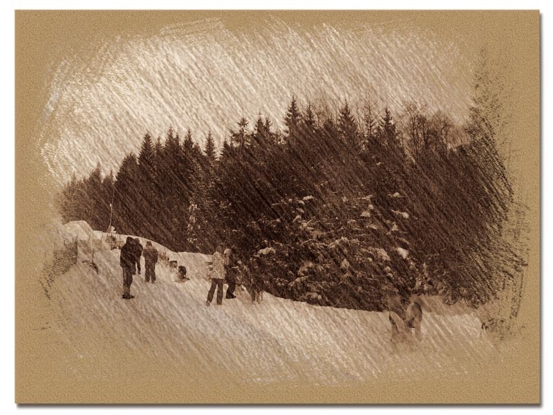 © Andrei  Kolyaskin - Image from the Bukovel  in  trois coleur  drawing  4 photography project