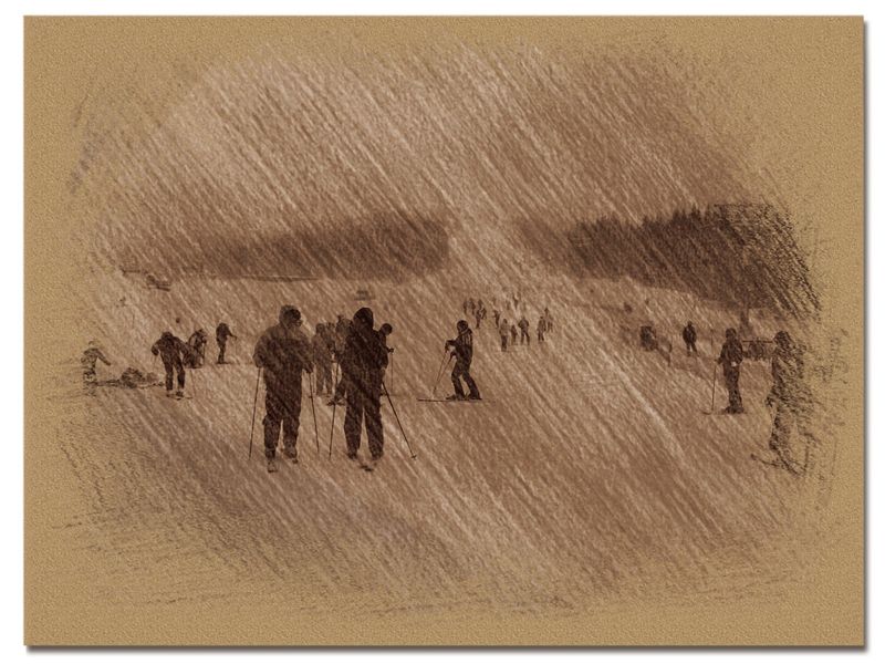 © Andrei  Kolyaskin - Image from the Bukovel  in  trois coleur  drawing  4 photography project