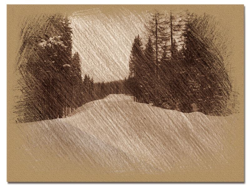 © Andrei  Kolyaskin - Image from the Bukovel  in  trois coleur  drawing  4 photography project