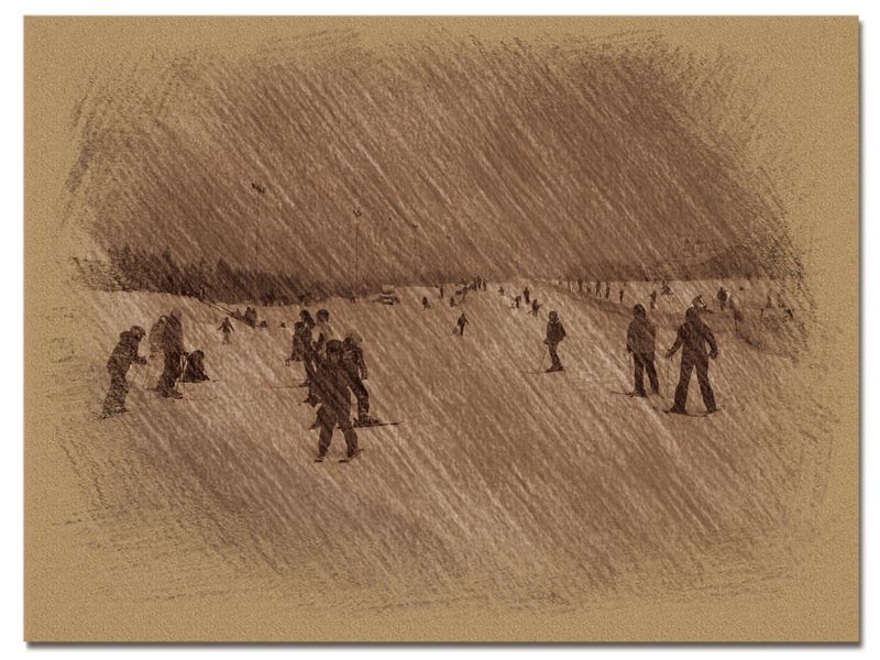 © Andrei  Kolyaskin - Image from the Bukovel  in  trois coleur  drawing  4 photography project