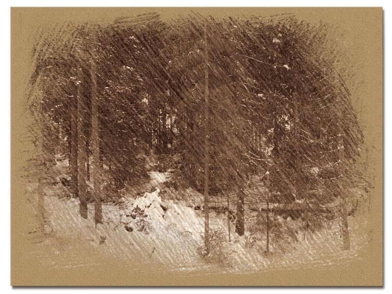 © Andrei  Kolyaskin - Image from the Bukovel  in  trois coleur  drawing  4 photography project