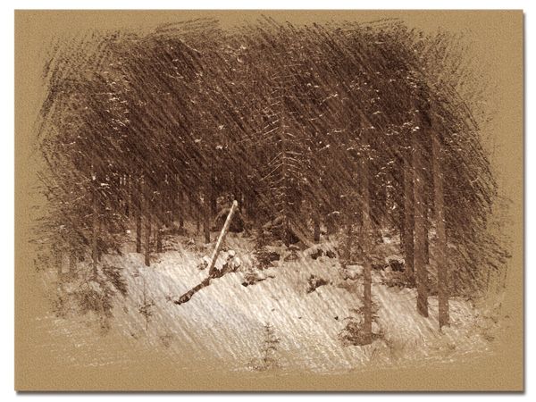 © Andrei  Kolyaskin - Image from the Bukovel  in  trois coleur  drawing  4 photography project