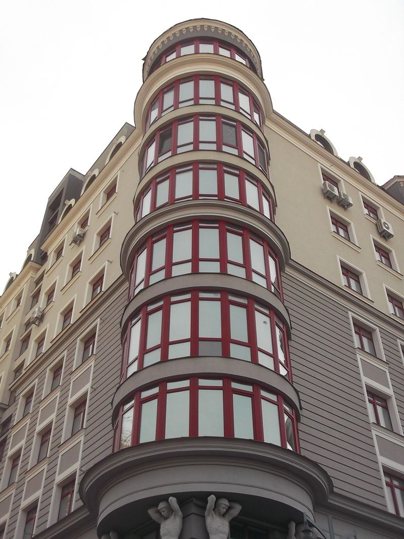 © Andrei  Kolyaskin - New  house  of  modern  construction  in  Ivano - Frankivsk  City , Ukraine .