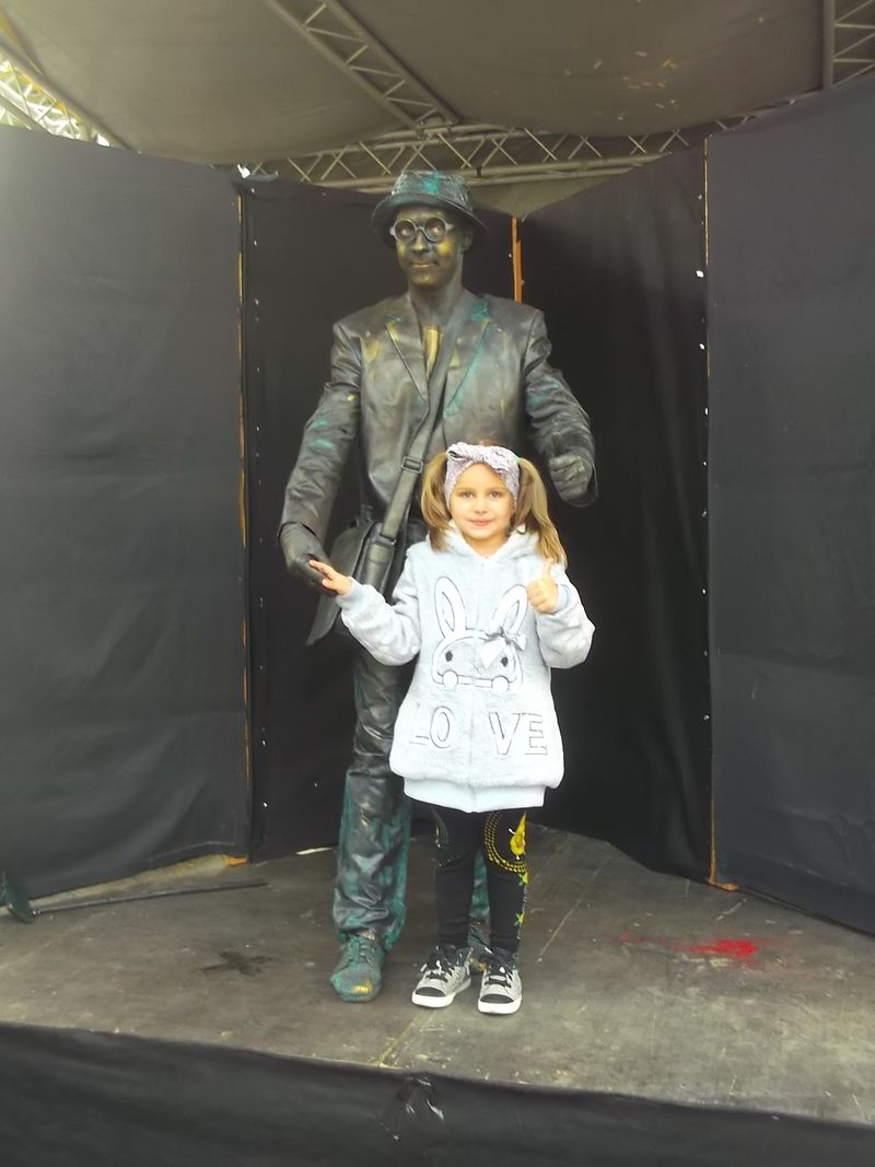 © Andrei  Kolyaskin - Living  sculptures  show  on  the  central  part  of  Ivano - Frankivsk  City , Ukraine .